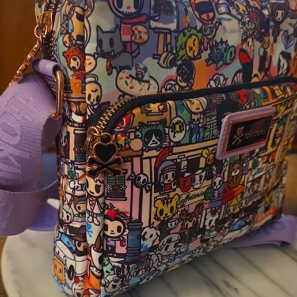 Tokidoki Crossbody Bag with Purple Strap ๐ - Picture 7 of 16